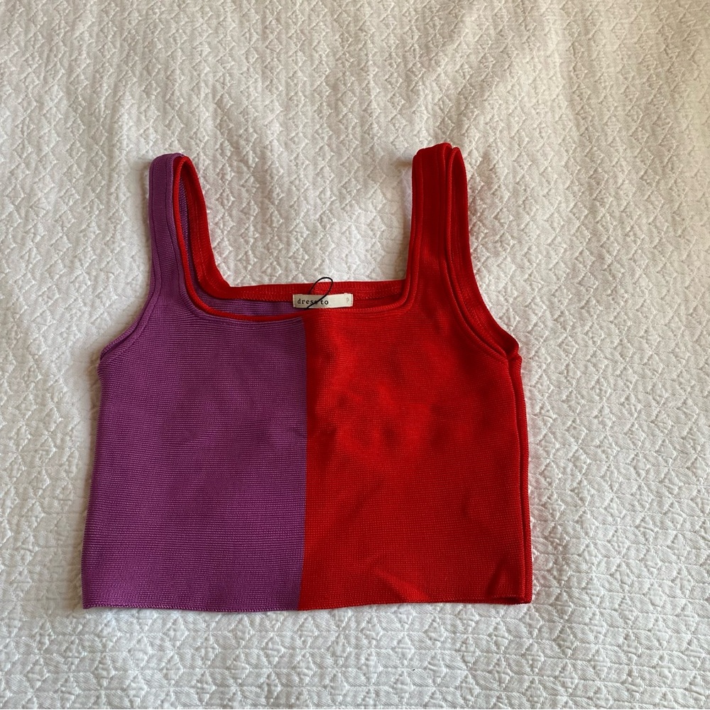 Purple & Red Tank Top